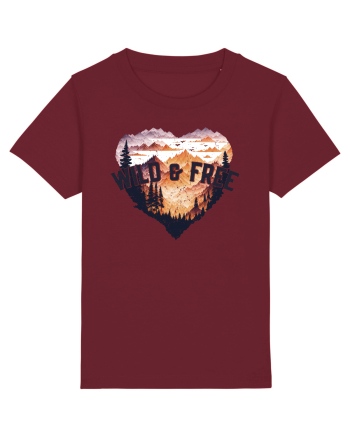 in stil grunge - Wild and free Burgundy