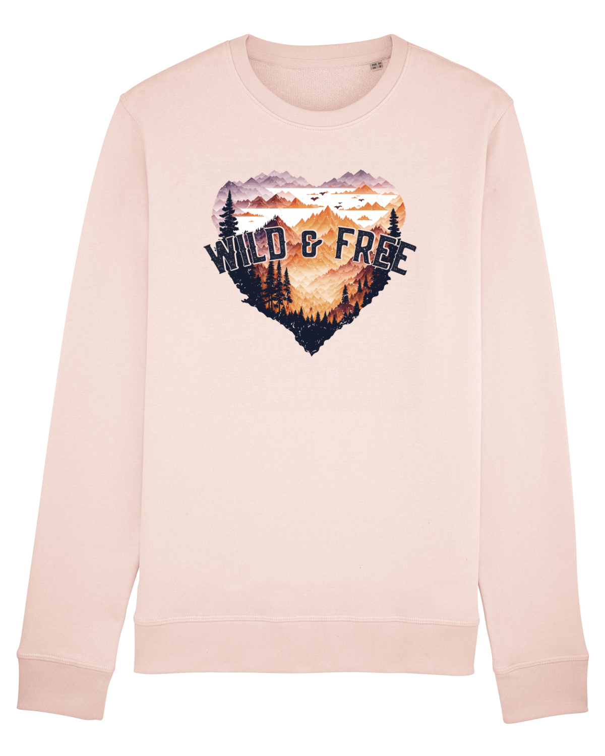 Bluză mânecă lungă Unisex Rise Candy Pink