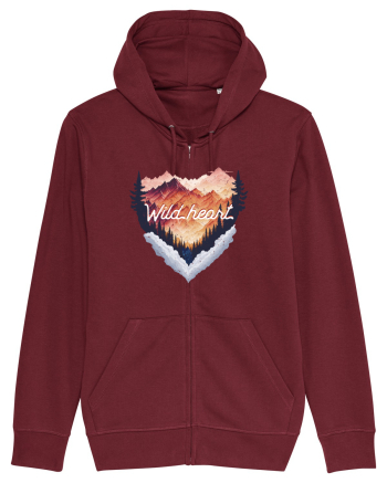 in stil grunge - Wild heart Burgundy