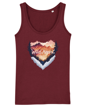 in stil grunge - Wild heart Burgundy