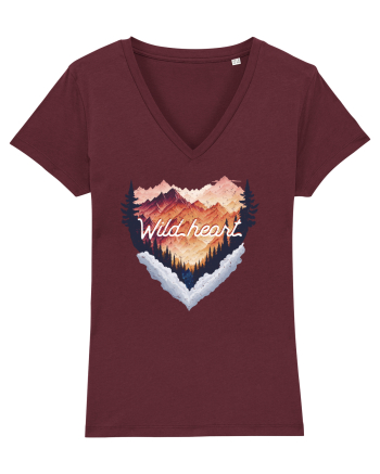 in stil grunge - Wild heart Burgundy