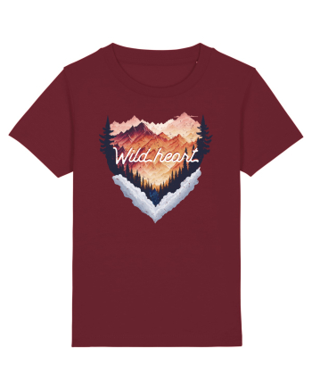 in stil grunge - Wild heart Burgundy