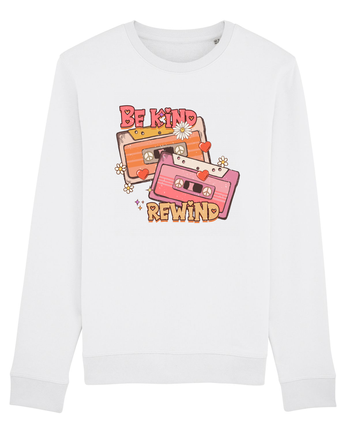 Bluză mânecă lungă Unisex Rise White