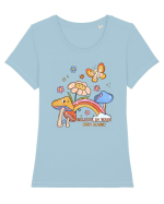 Believe In Your Own Magic Tricou mânecă scurtă guler larg fitted Damă Expresser