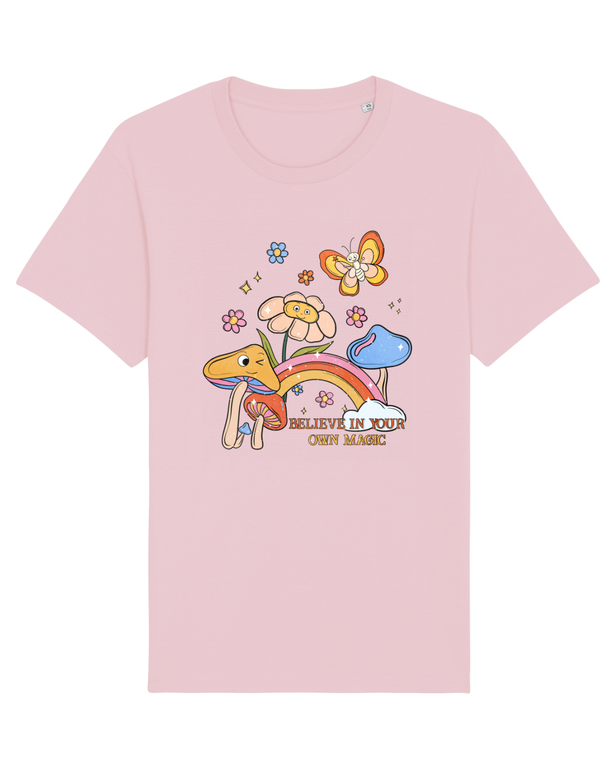 Tricou mânecă scurtă Unisex Rocker Cotton Pink