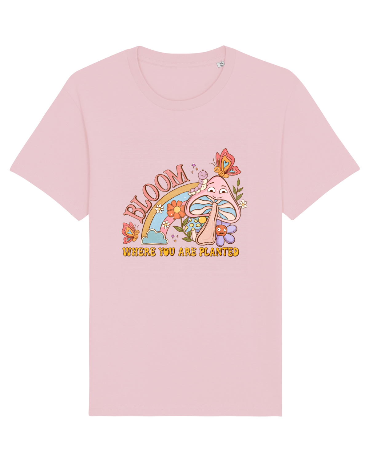 Tricou mânecă scurtă Unisex Rocker Cotton Pink