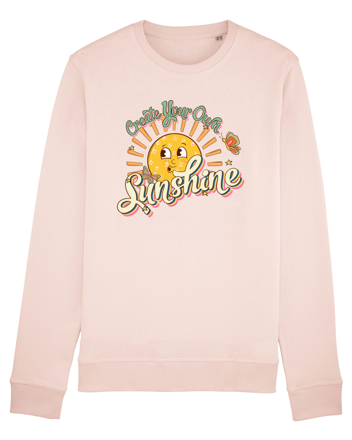 Bluză mânecă lungă Unisex Rise Candy Pink