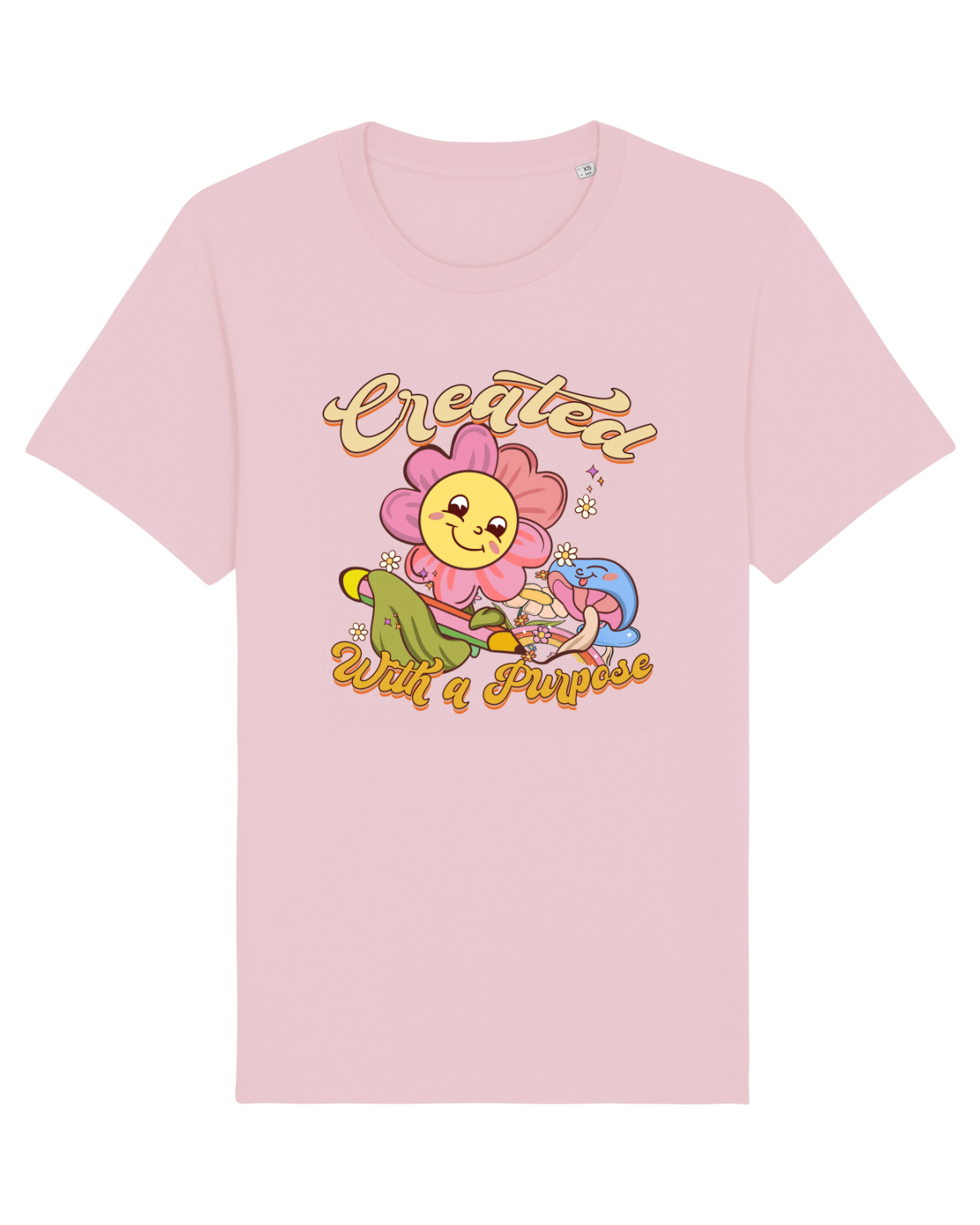 Tricou mânecă scurtă Unisex Rocker Cotton Pink