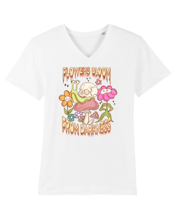 Flowers Bloom From Darkness White