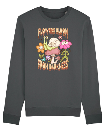 Flowers Bloom From Darkness Anthracite