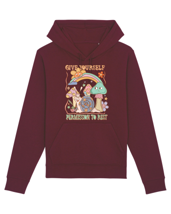 Give Yourself Permission To Rest Burgundy