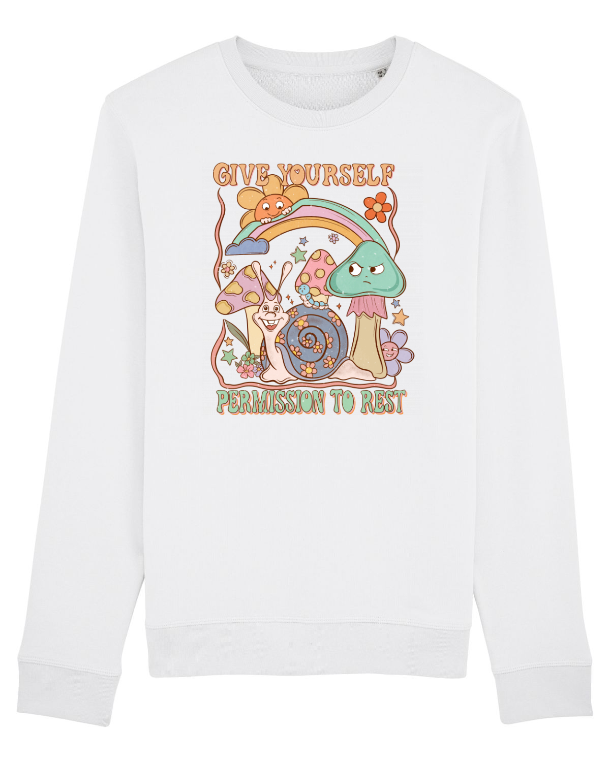 Bluză mânecă lungă Unisex Rise White
