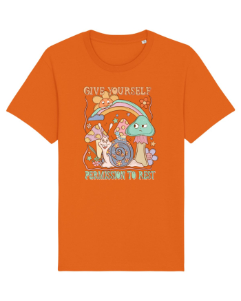 Give Yourself Permission To Rest Bright Orange