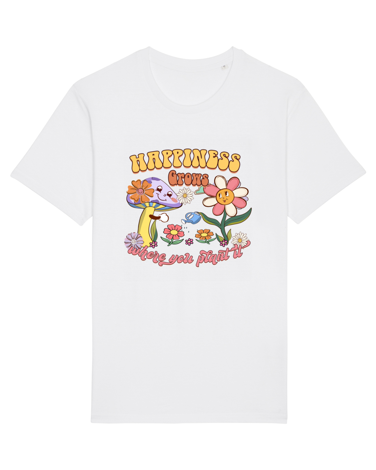 Tricou mânecă scurtă Unisex Rocker White