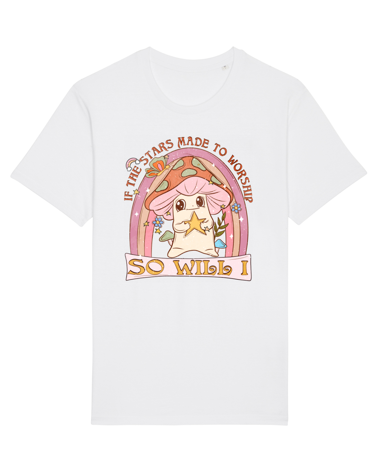 Tricou mânecă scurtă Unisex Rocker White