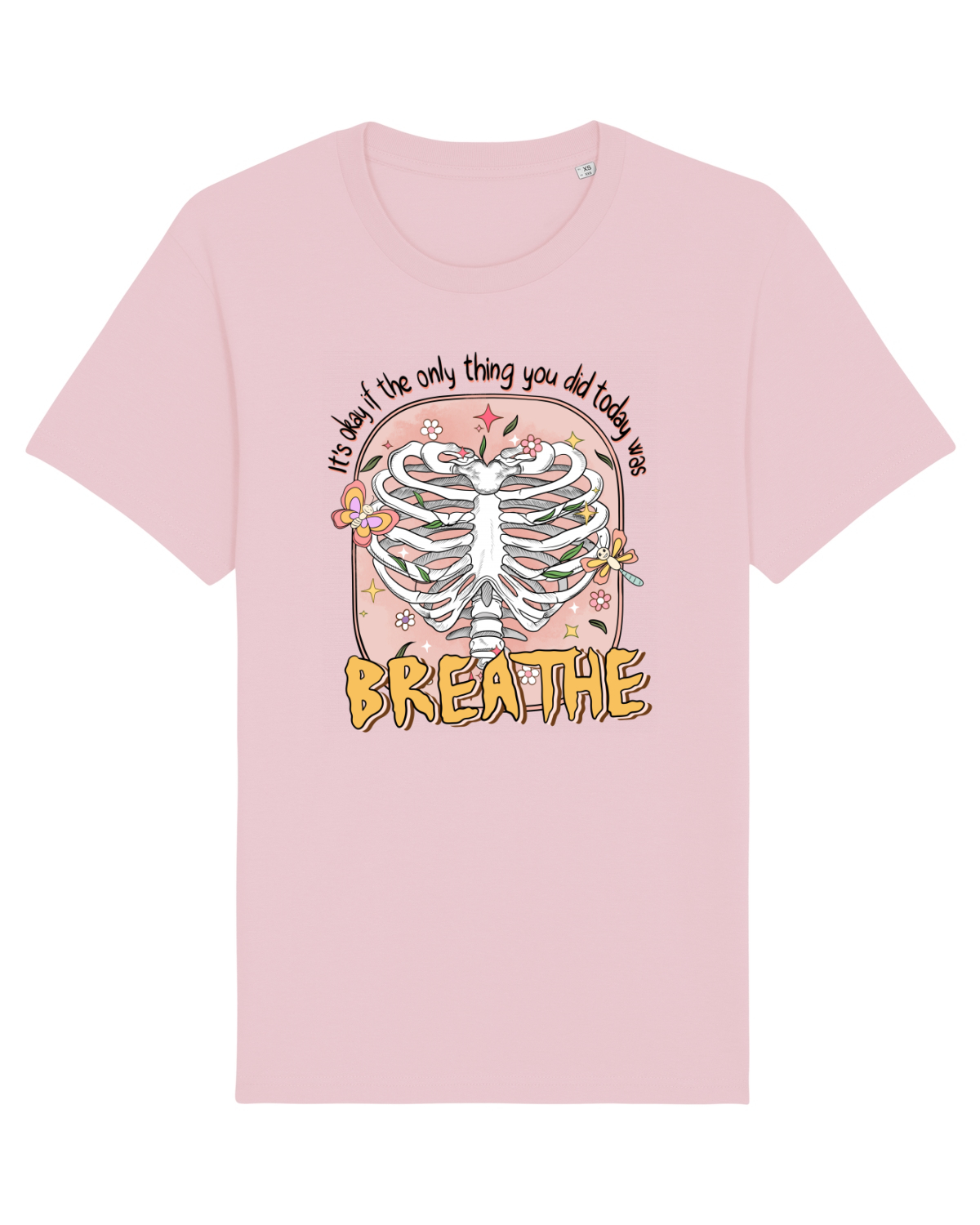 Tricou mânecă scurtă Unisex Rocker Cotton Pink