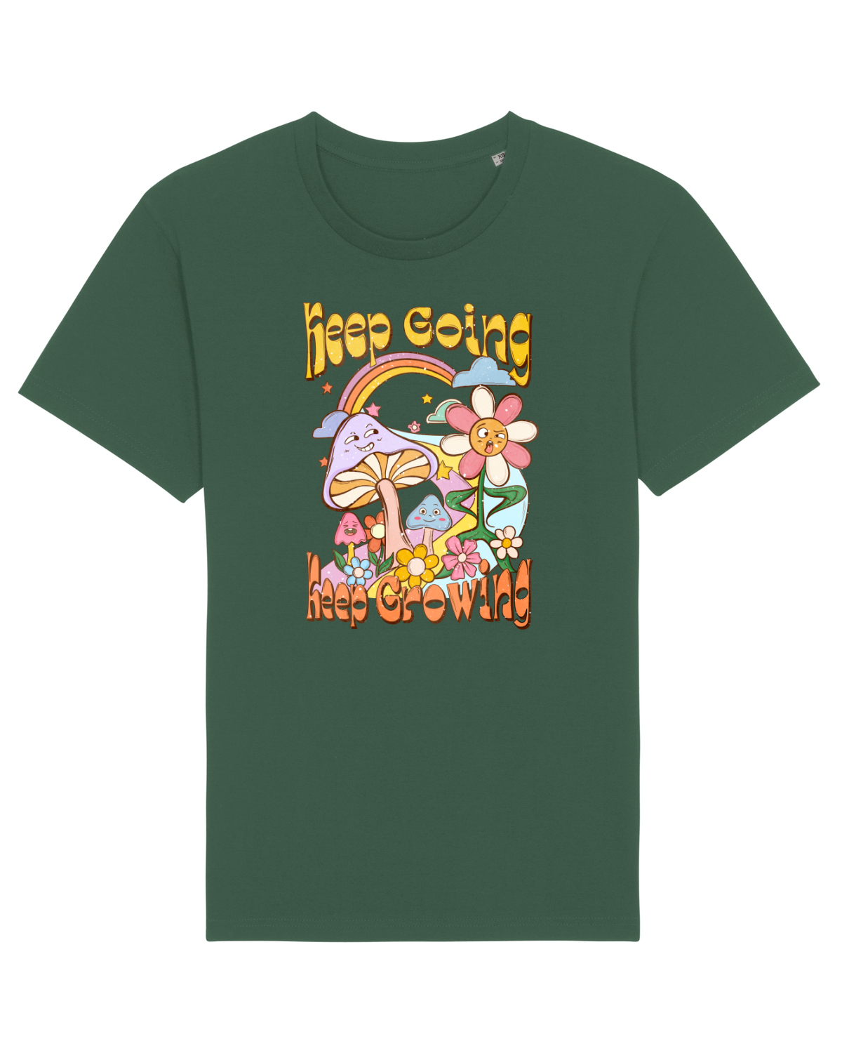 Tricou mânecă scurtă Unisex Rocker Bottle Green