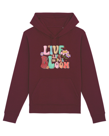 Live Life In Full Bloom Burgundy