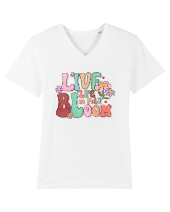 Live Life In Full Bloom White