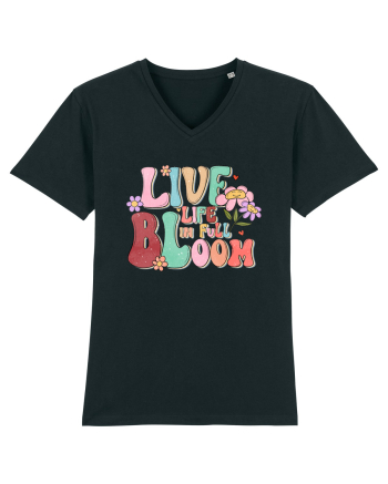 Live Life In Full Bloom Black