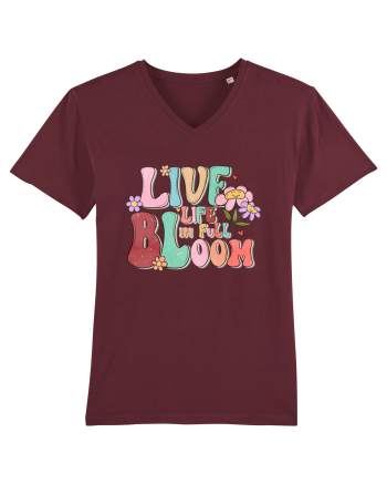 Live Life In Full Bloom Burgundy