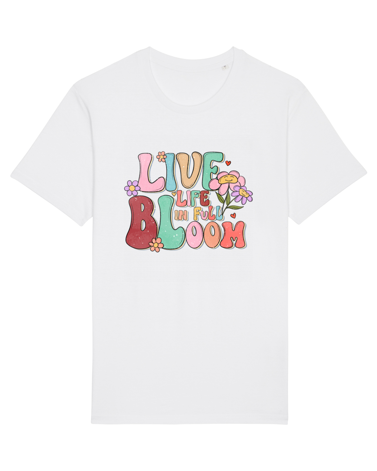 Tricou mânecă scurtă Unisex Rocker White