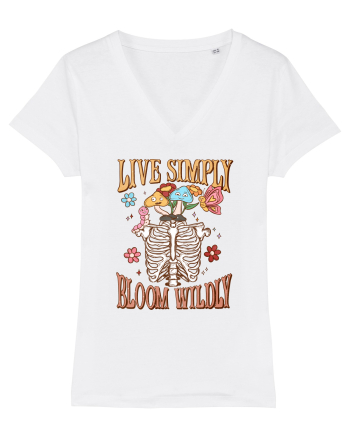 Live Simply Bloom Wildly White