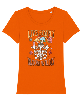 Live Simply Bloom Wildly Bright Orange