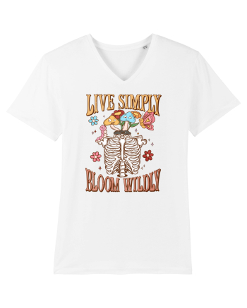 Live Simply Bloom Wildly White