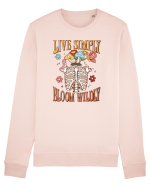 Live Simply Bloom Wildly Bluză mânecă lungă Unisex Rise