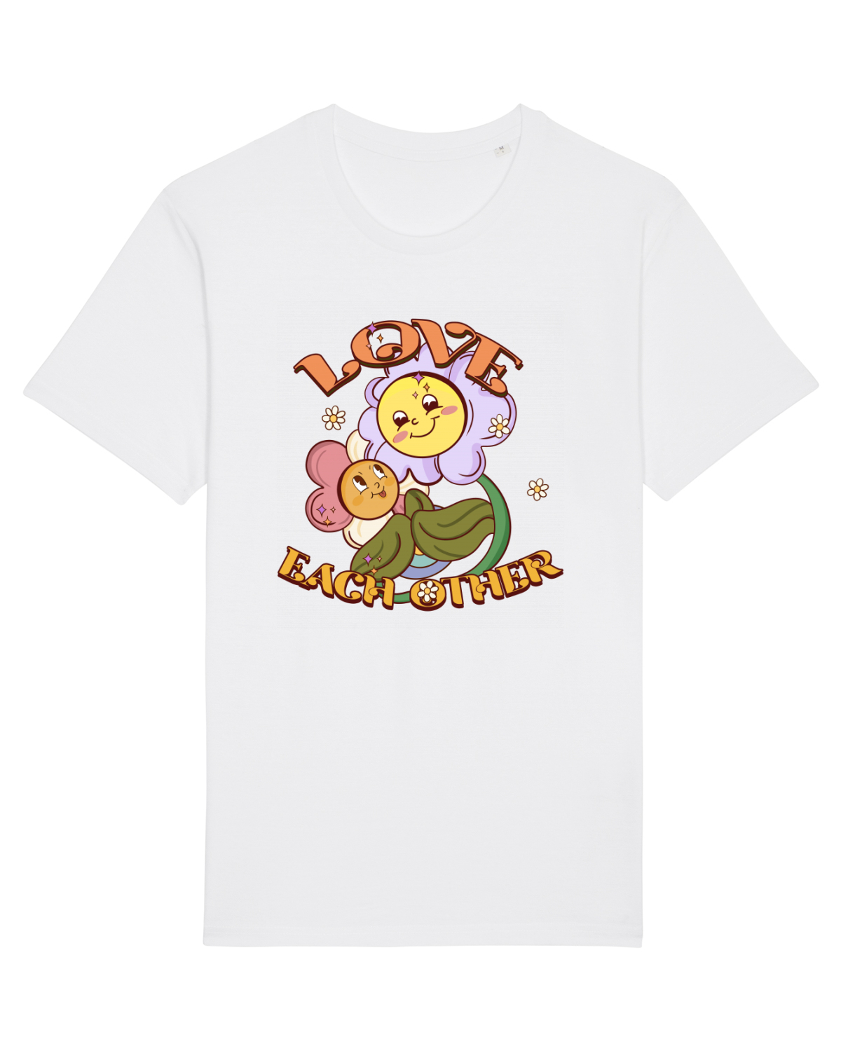 Tricou mânecă scurtă Unisex Rocker White