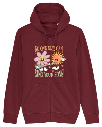 No One Else Can Sing Your Song Burgundy