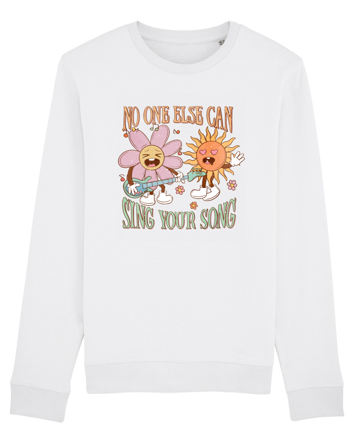 Bluză mânecă lungă Unisex Rise White