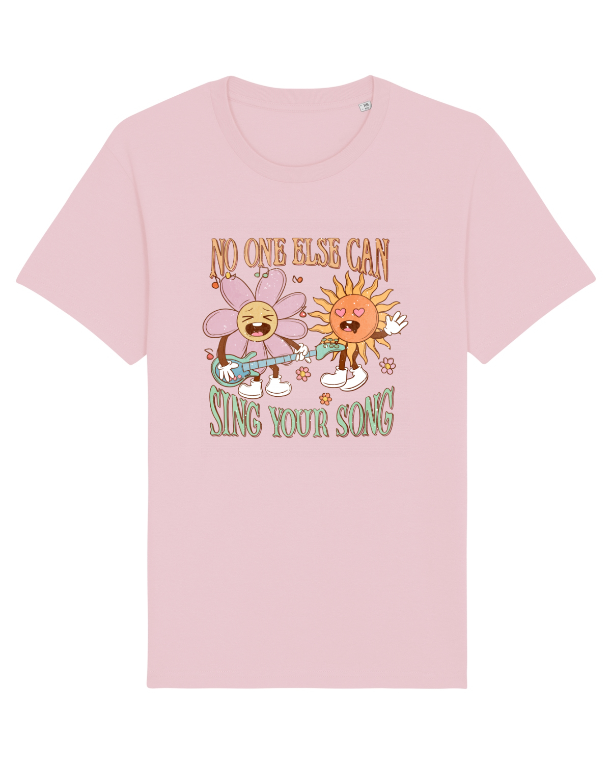 Tricou mânecă scurtă Unisex Rocker Cotton Pink