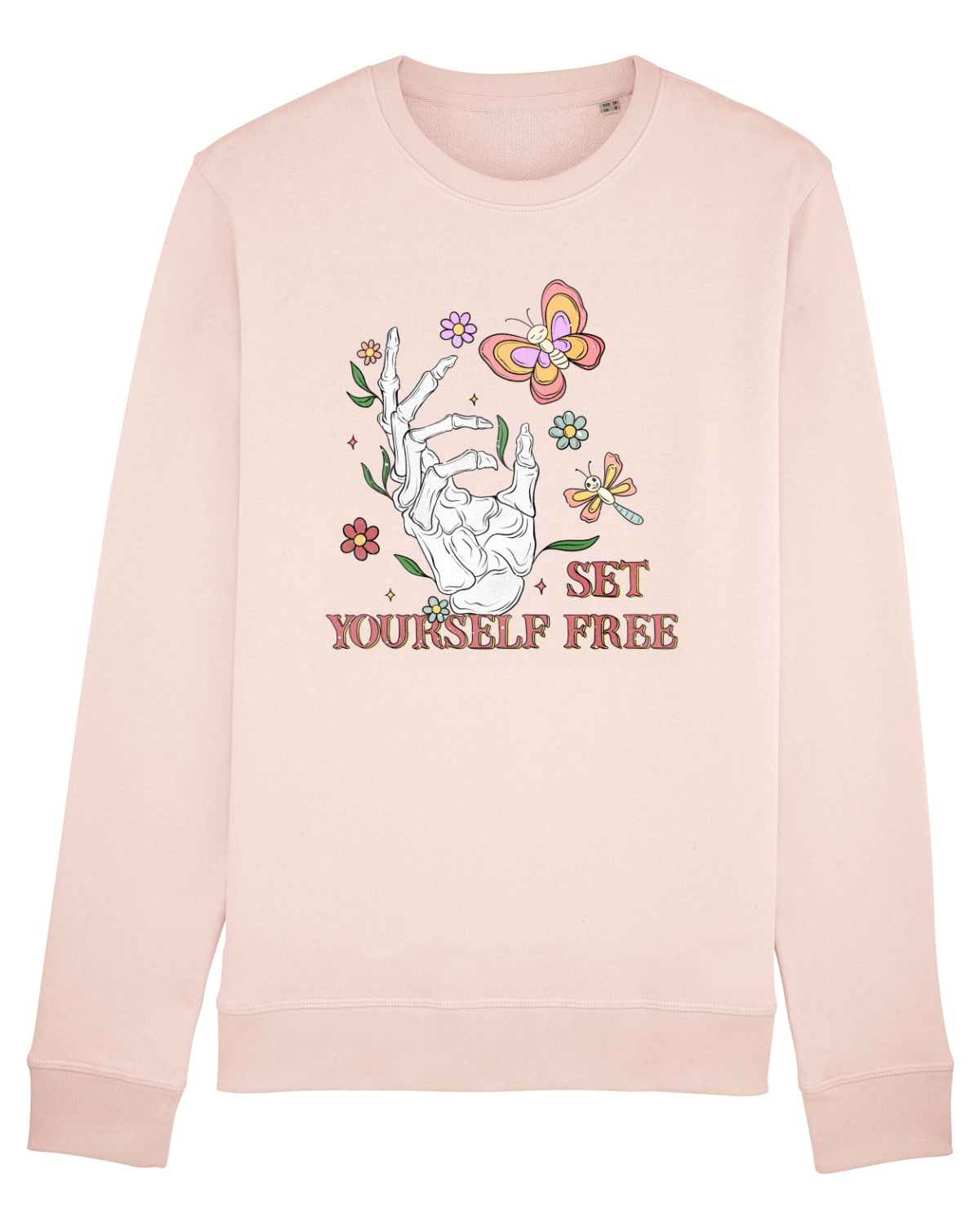 Bluză mânecă lungă Unisex Rise Candy Pink