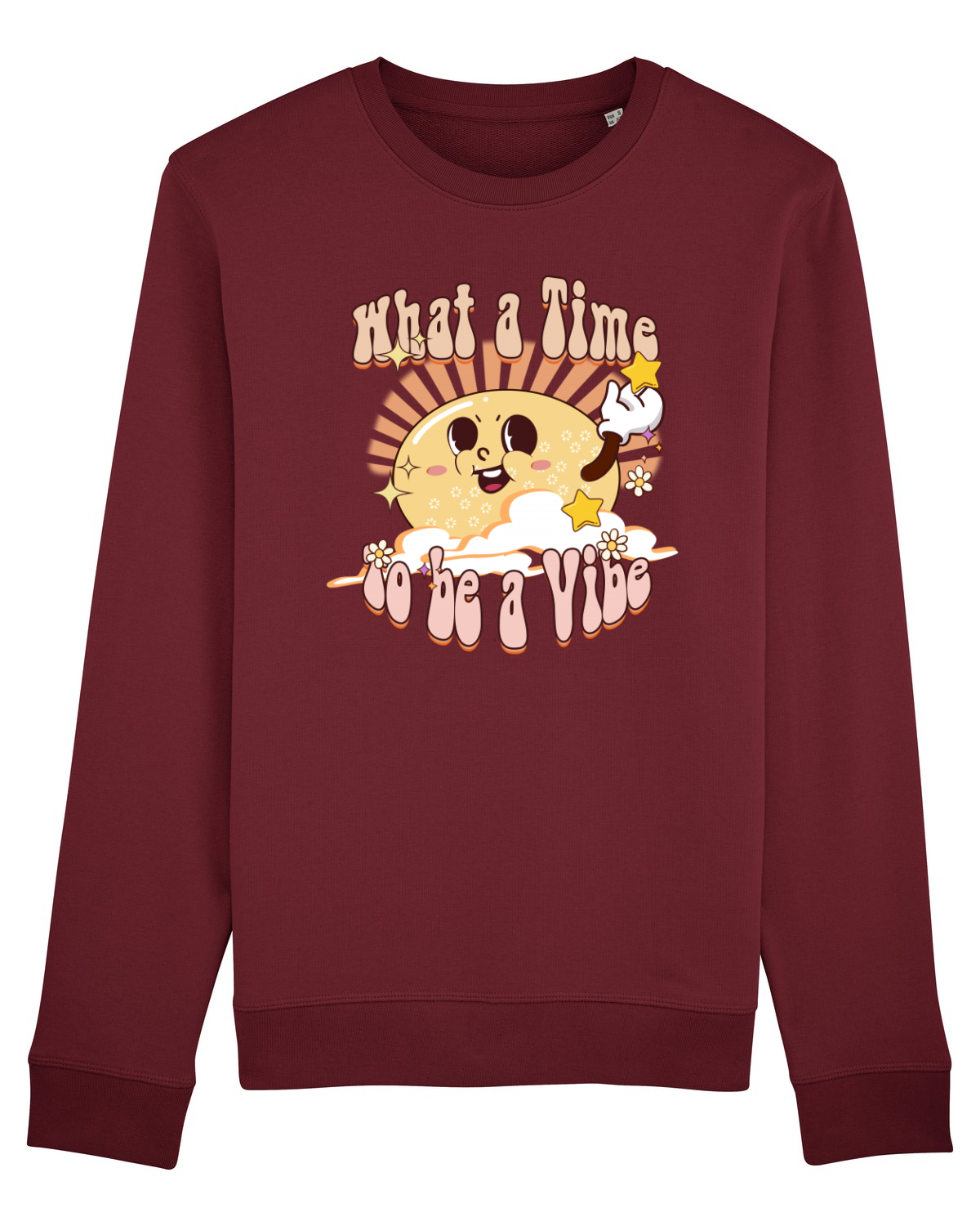 Bluză mânecă lungă Unisex Rise Burgundy