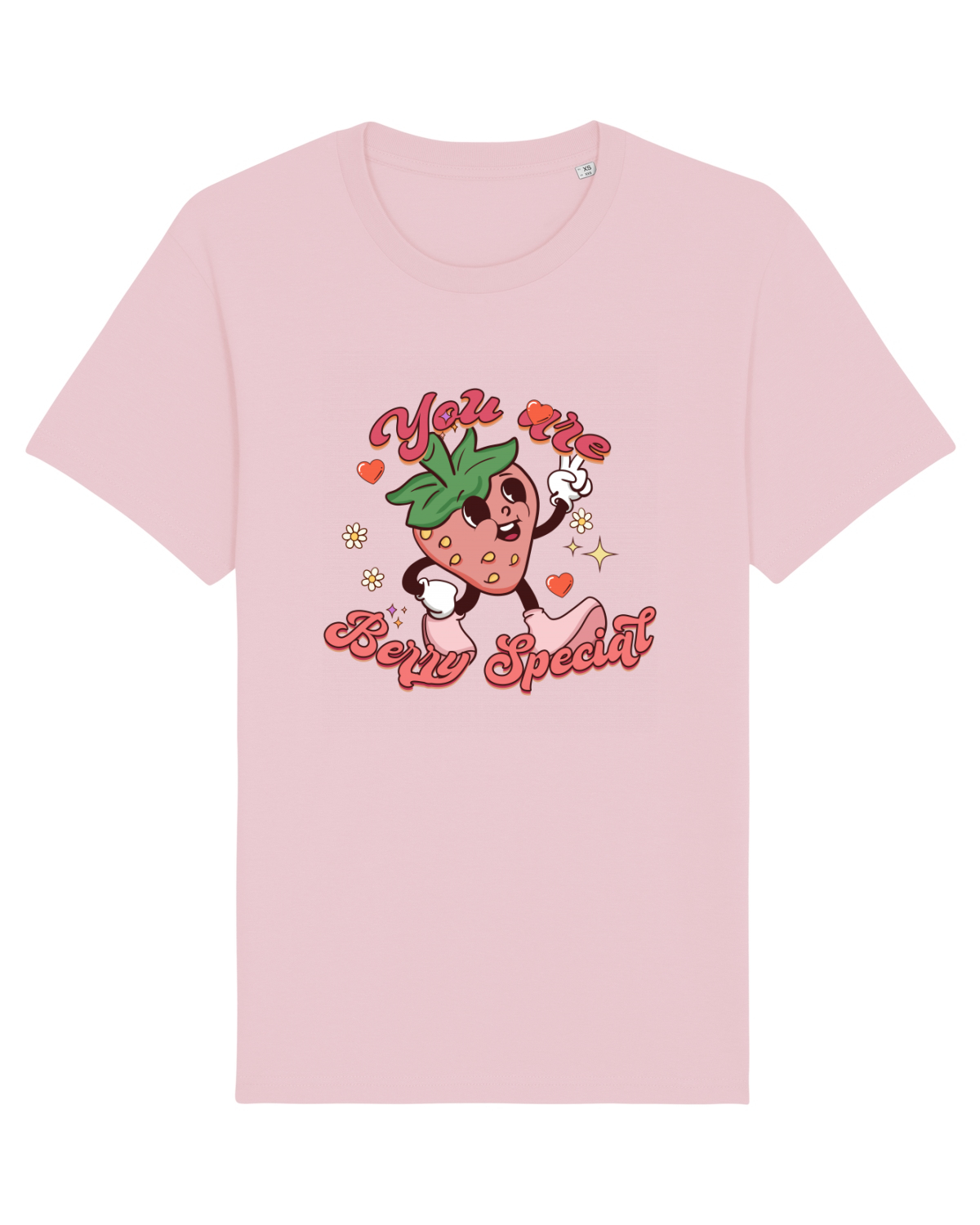 Tricou mânecă scurtă Unisex Rocker Cotton Pink