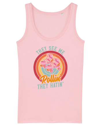 They See Me Rollin' They Hatin' Cotton Pink