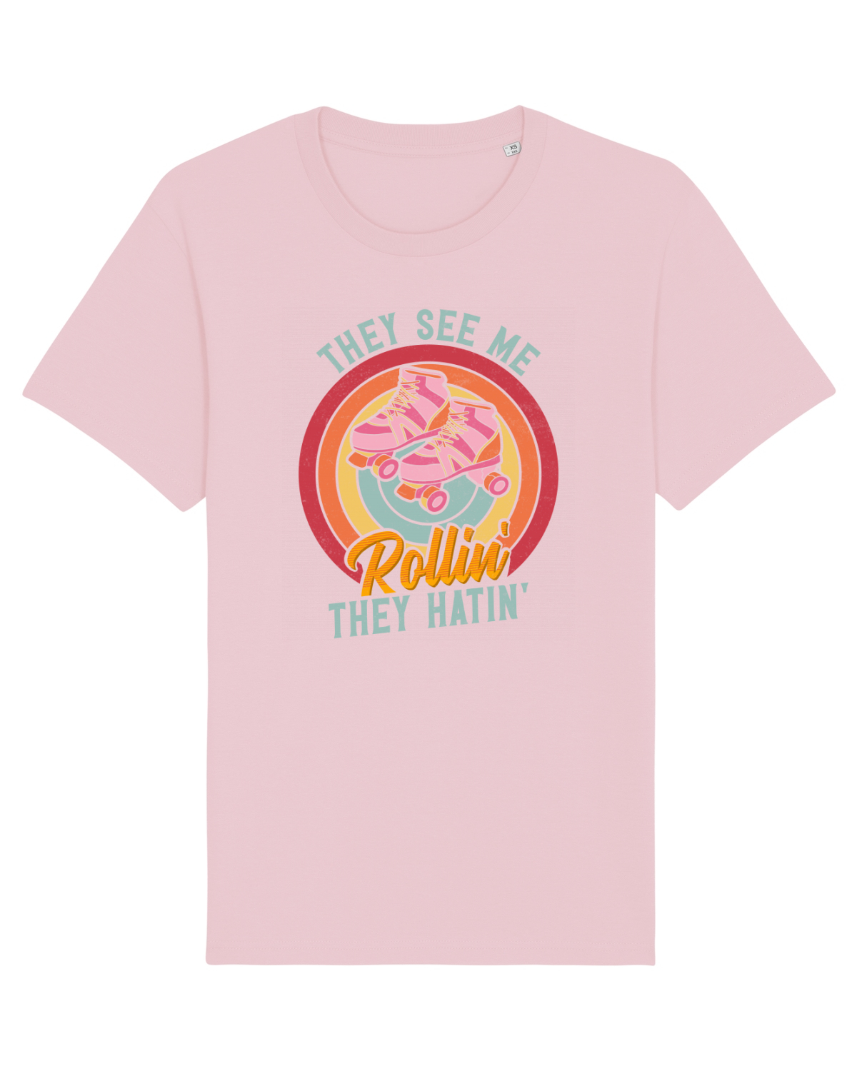Tricou mânecă scurtă Unisex Rocker Cotton Pink