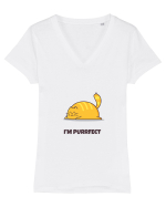 Purrfect Tricou mânecă scurtă guler V Damă Evoker