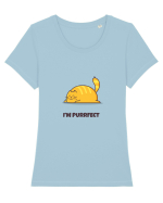 Purrfect Tricou mânecă scurtă guler larg fitted Damă Expresser