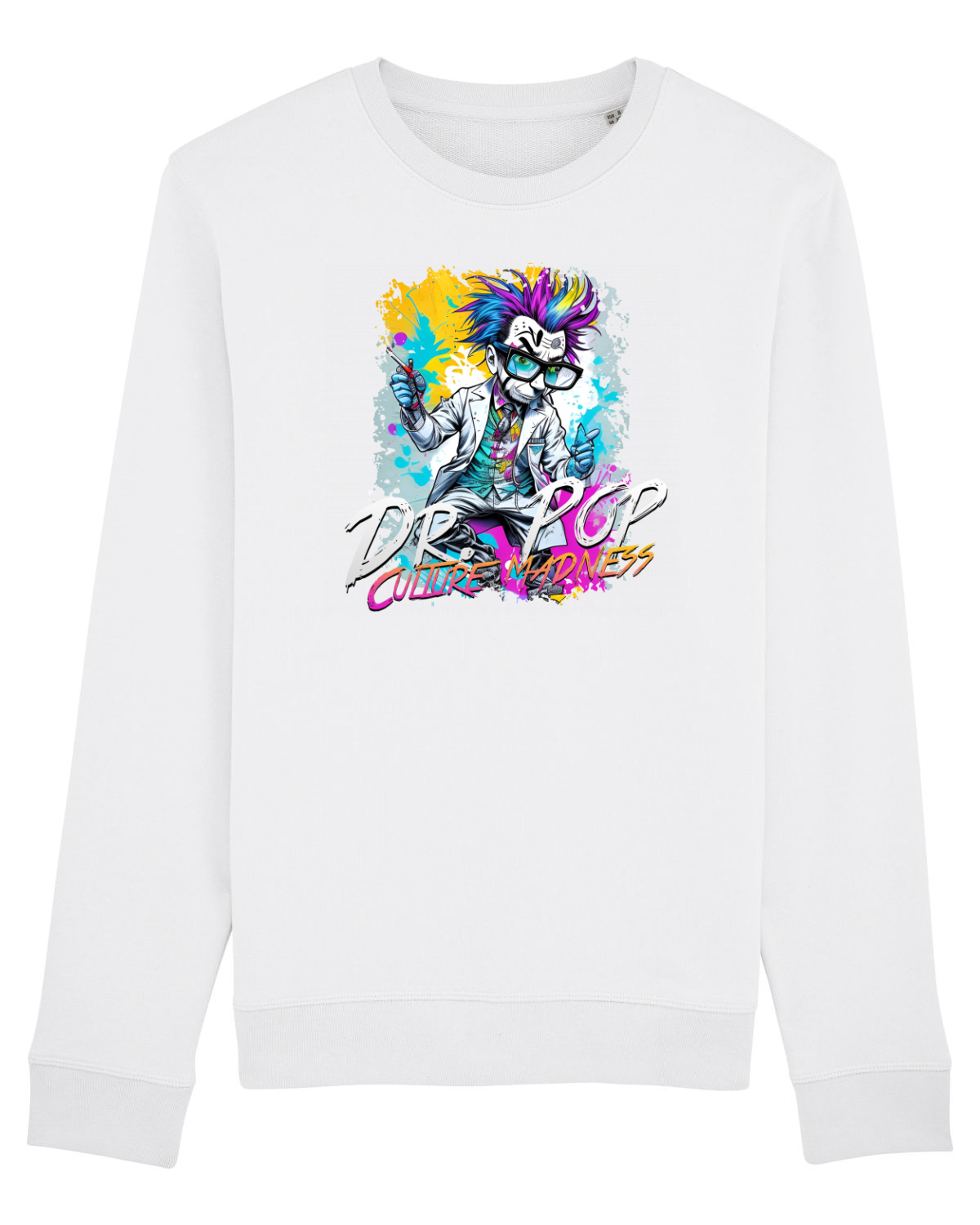 Bluză mânecă lungă Unisex Rise White
