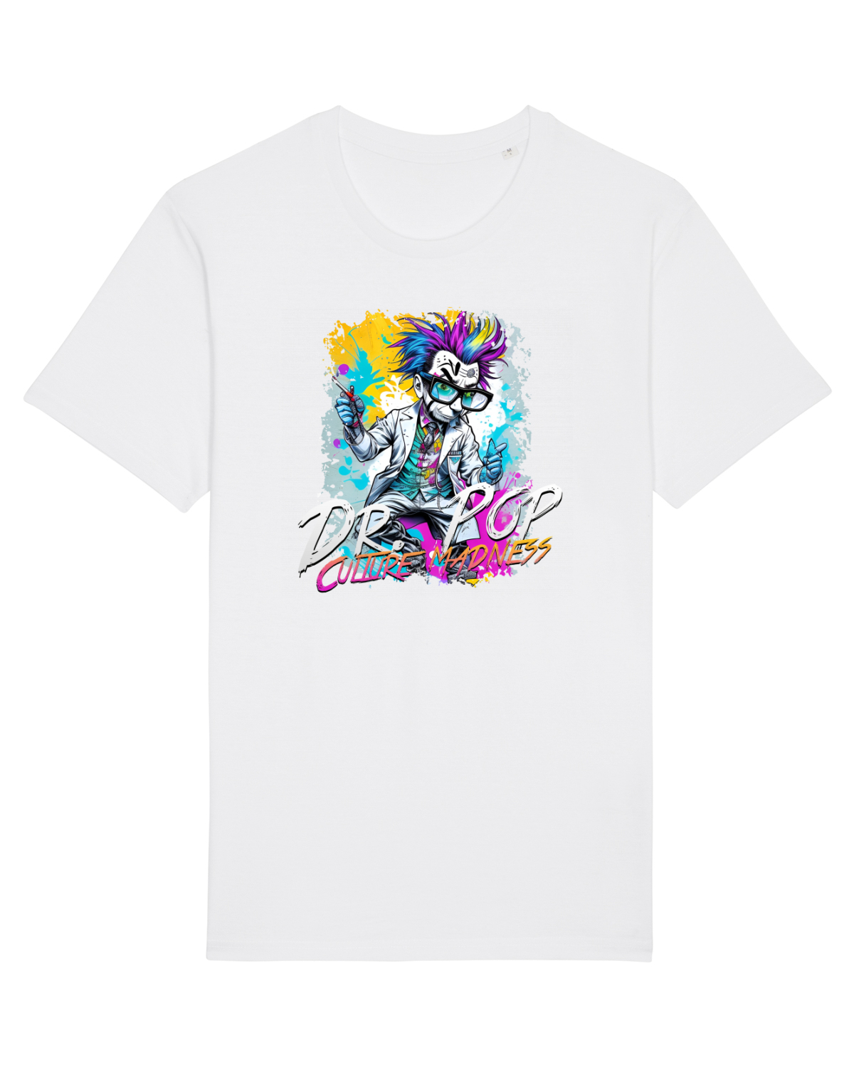 Tricou mânecă scurtă Unisex Rocker White