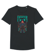 Fighter Tricou mânecă scurtă guler larg Bărbat Skater