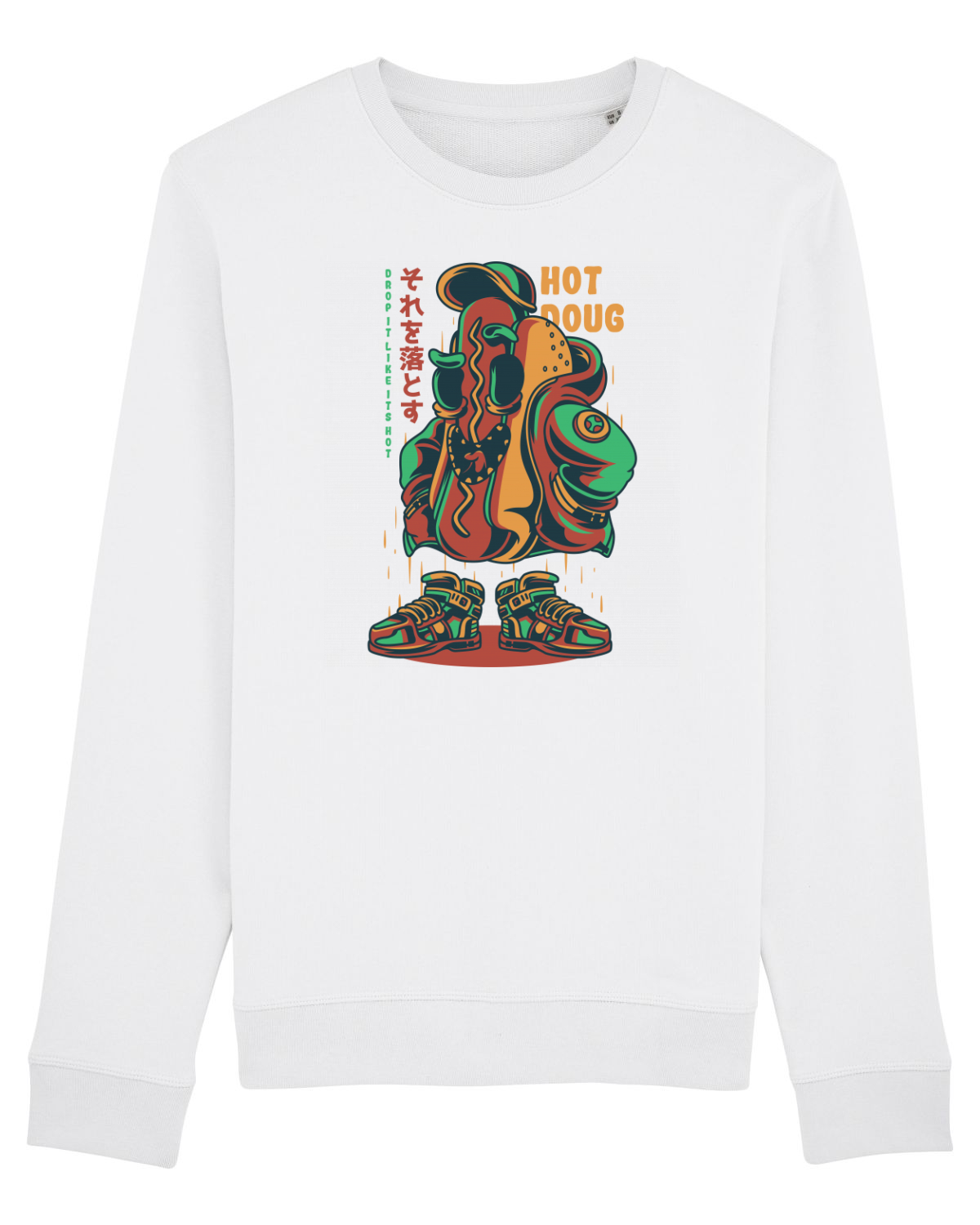 Bluză mânecă lungă Unisex Rise White