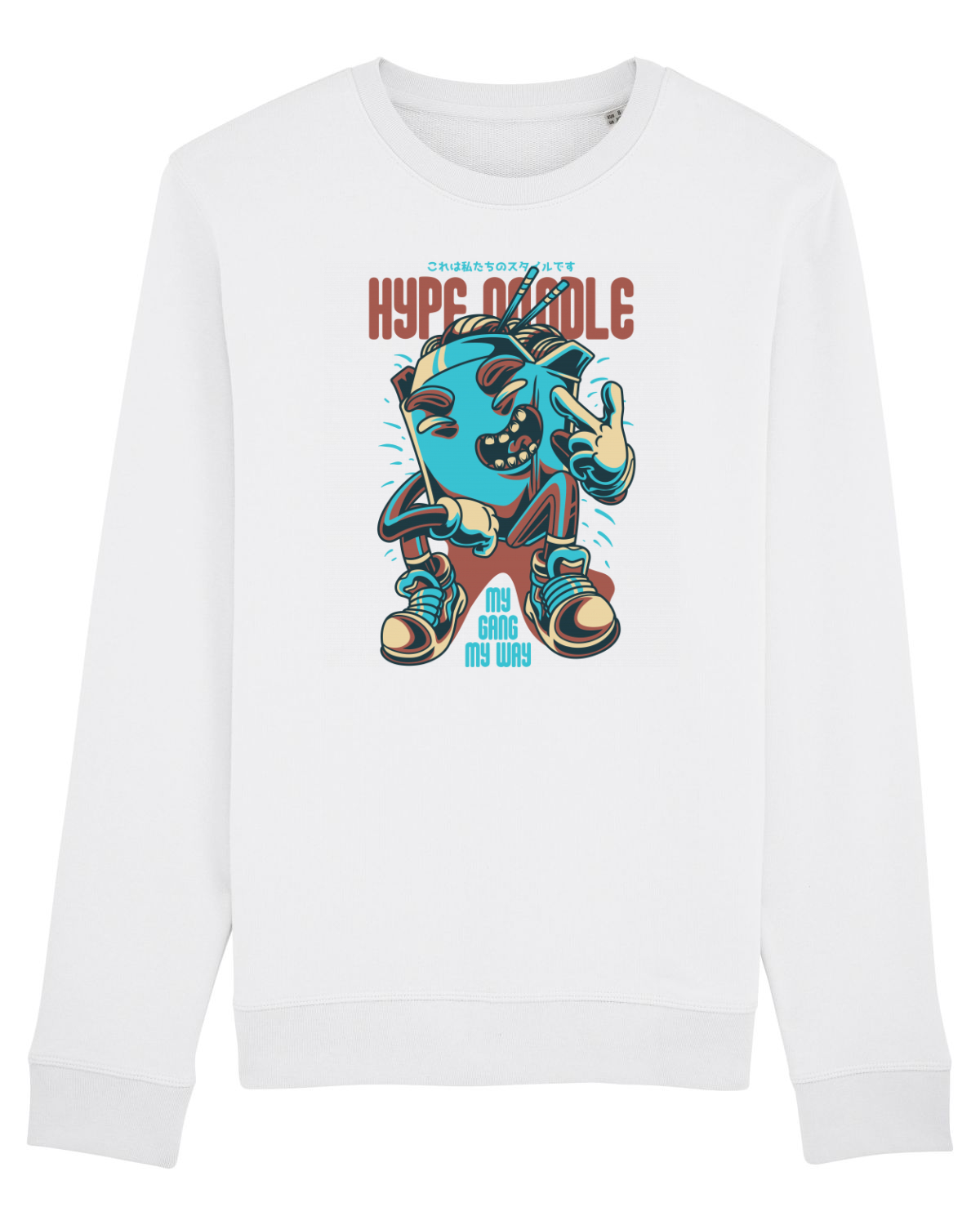 Bluză mânecă lungă Unisex Rise White