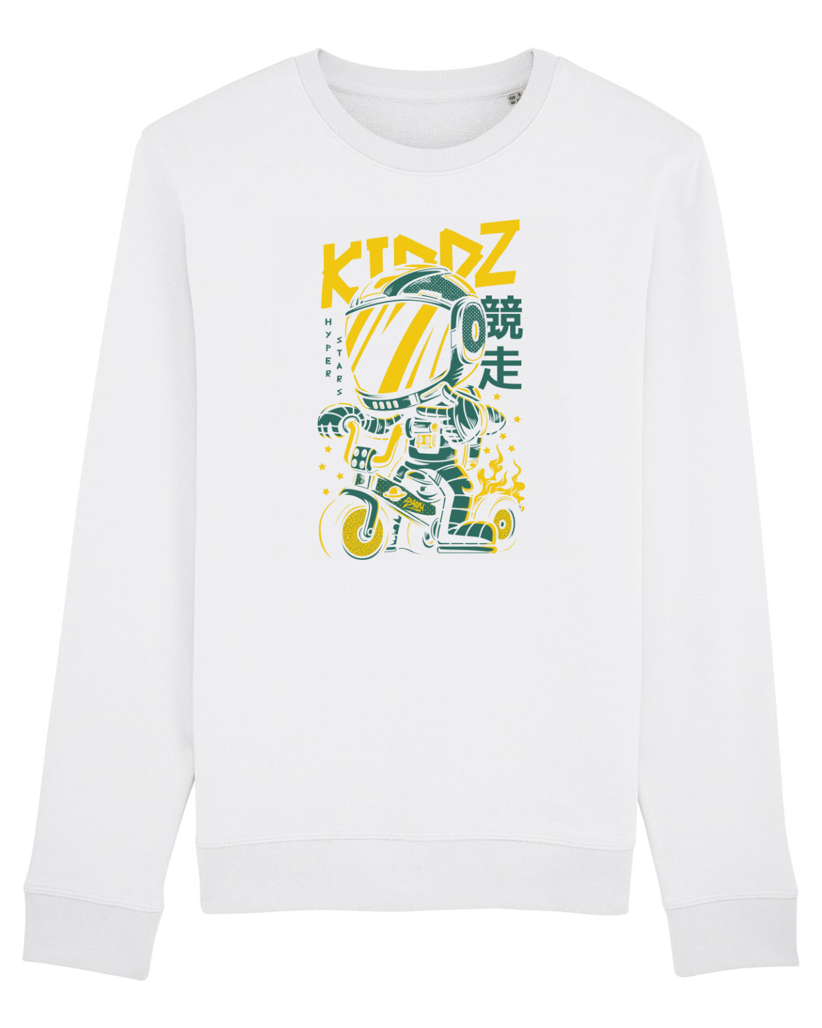 Bluză mânecă lungă Unisex Rise White