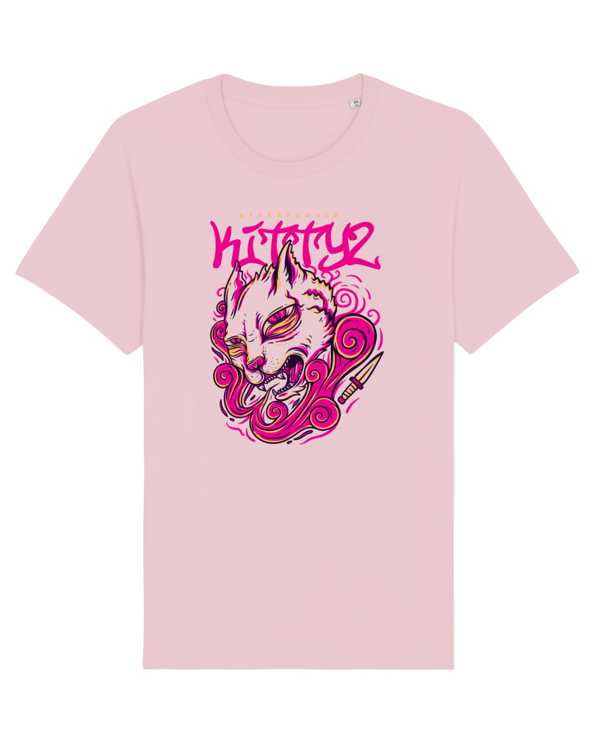 Tricou mânecă scurtă Unisex Rocker Cotton Pink