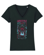 Lifestyle Tricou mânecă scurtă guler V Damă Evoker