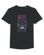 Lifestyle Tricou mânecă scurtă guler larg Bărbat Skater